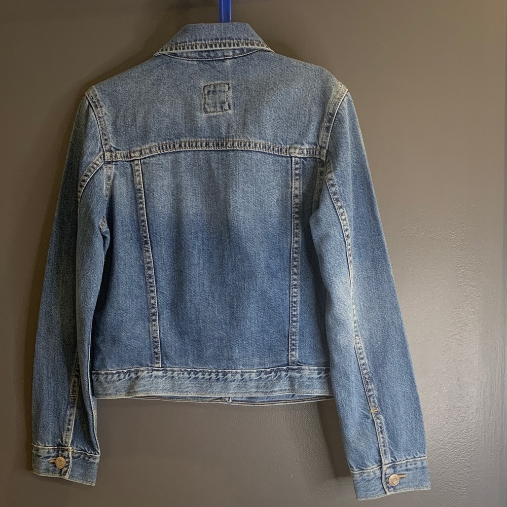 GAP girls Light Blue Jean Jacket size L - Picture 3 of 3